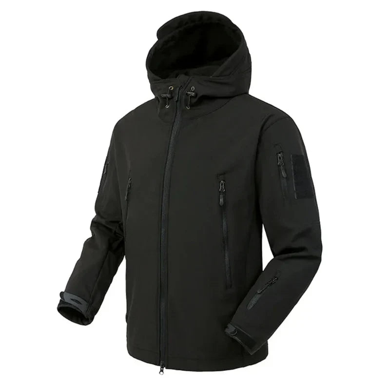 Veste Impermeable Homme à Capuche Softshell en Polaire – Comfort, Protection, and Breathability for Hiking
