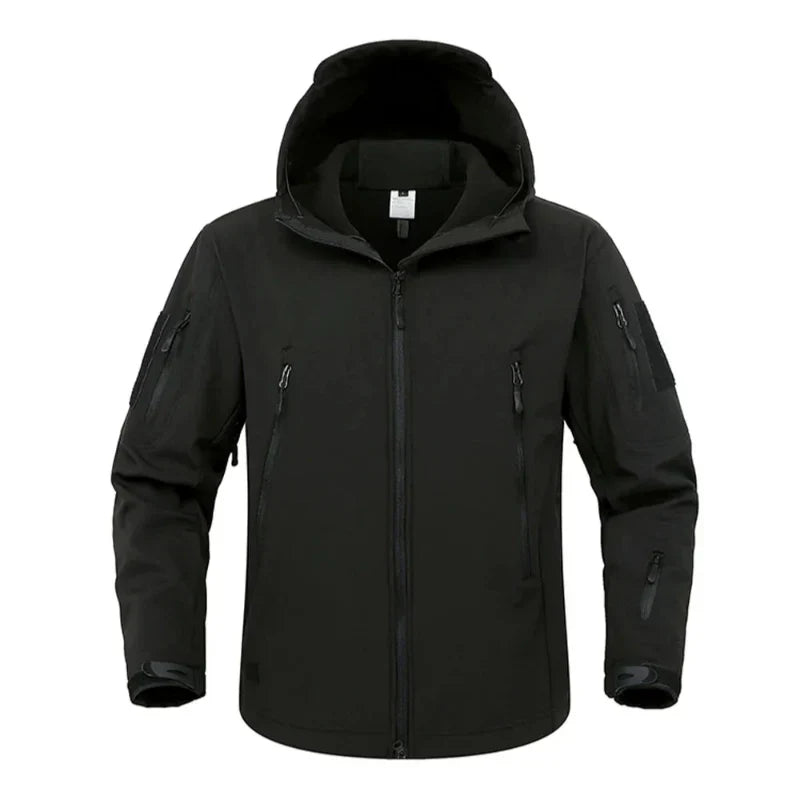 Veste Impermeable Homme à Capuche Softshell en Polaire – Confort, Protection et Respirabilité pour Randonnée