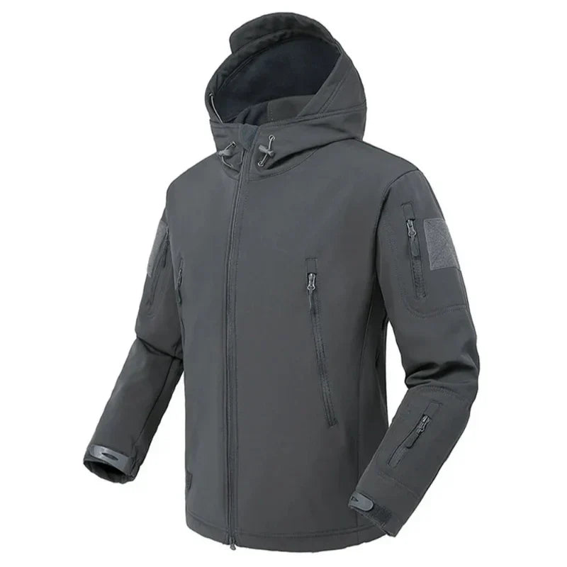 Veste Impermeable Homme à Capuche Softshell en Polaire – Confort, Protection et Respirabilité pour Randonnée