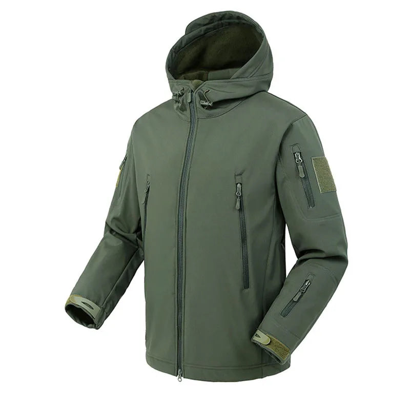 Veste Impermeable Homme à Capuche Softshell en Polaire – Confort, Protection et Respirabilité pour Randonnée