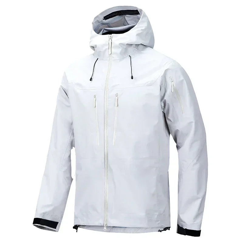 Veste Imperméable Softshell pour Homme avec Capuche Amovible – Idéale pour le Camping