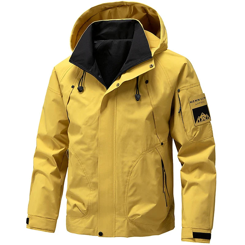 Veste Impermeable pour Hommes avec Capuche – Polyester, Coupe Oversize pour Camping et Randonnée