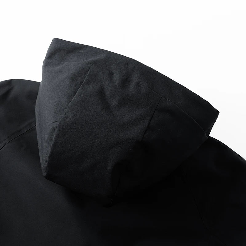 Veste Impermeable pour Hommes avec Capuche – Polyester, Coupe Oversize pour Camping et Randonnée