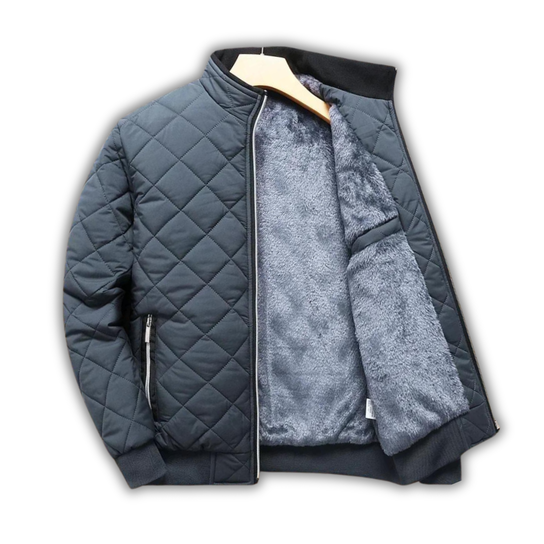 Veste Isolante Matelassée pour Homme avec Doublure en Polaire – Bomber Hiver