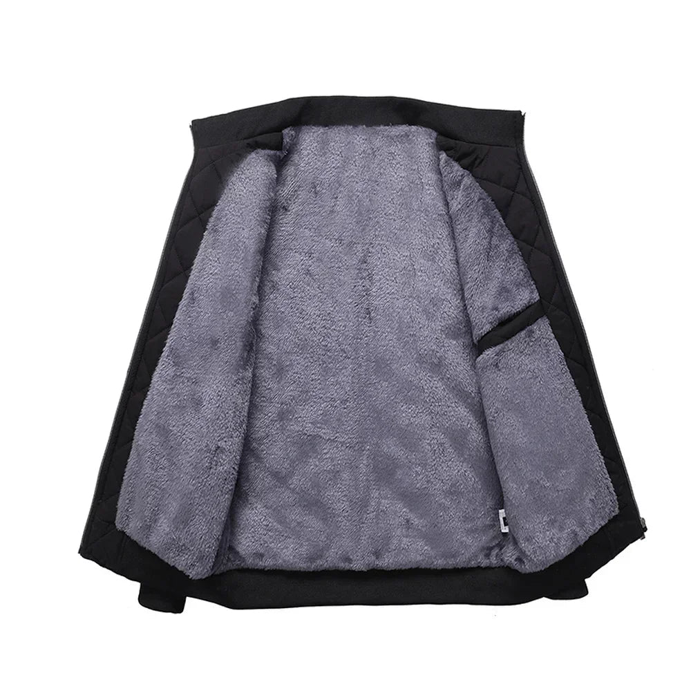Veste Isolante Matelassée pour Homme avec Doublure en Polaire – Bomber Hiver