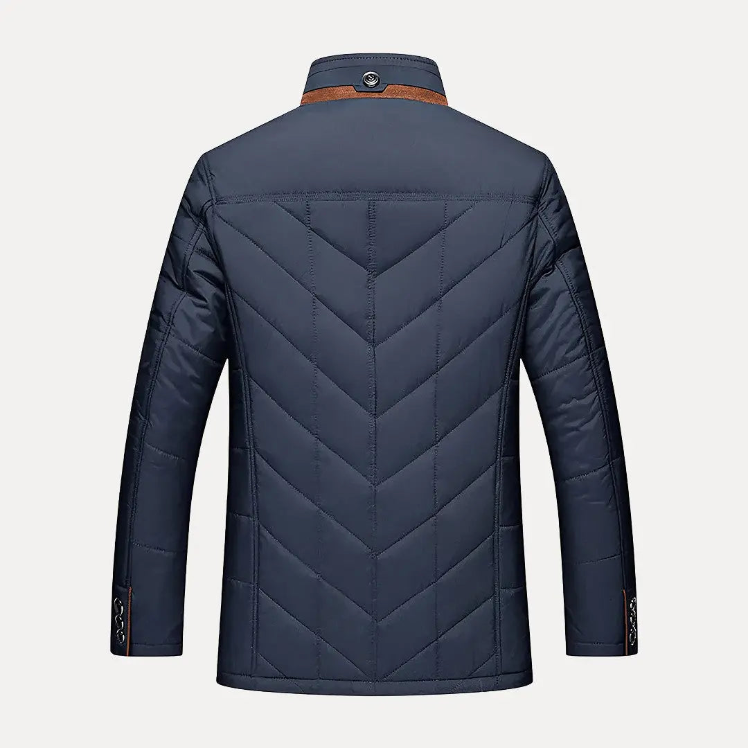 Veste Matelassée Imperméable pour Hommes en Polyester Recyclé – Hip Length