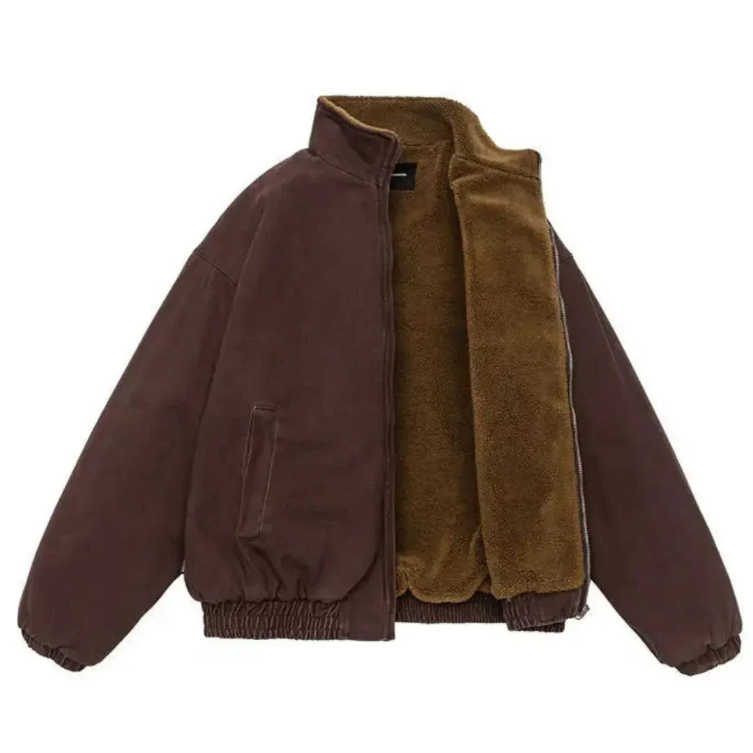 Veste Matelassée Isolante en Coton – Coupe Carrée pour Temps Froid