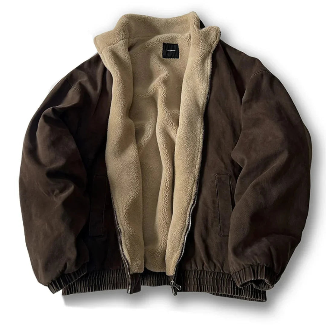 Veste Matelassée Isolante en Coton – Coupe Carrée pour Temps Froid