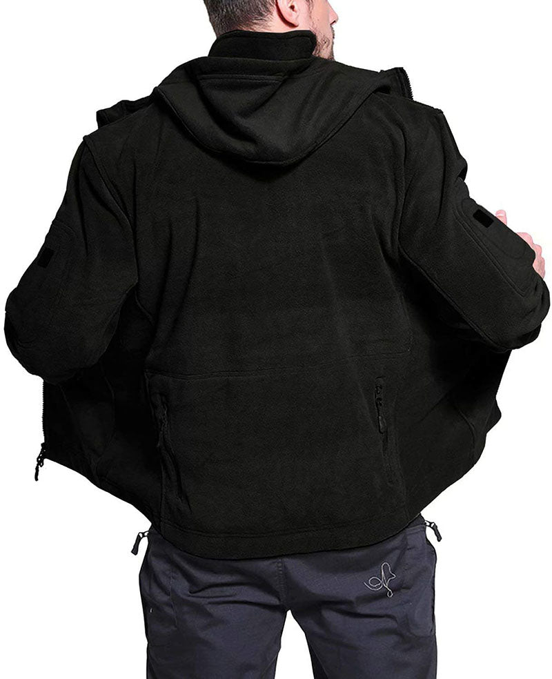 Veste Polaire Isolante à Capuche pour Homme – Randonnée et Activités Extérieures