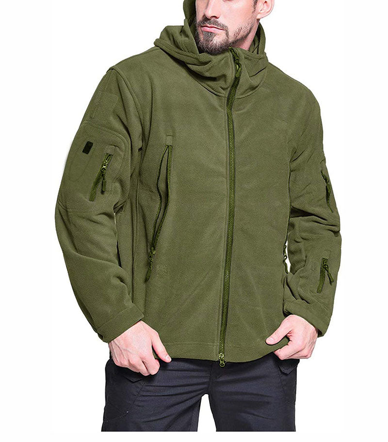 Veste Polaire Isolante à Capuche pour Homme – Randonnée et Activités Extérieures