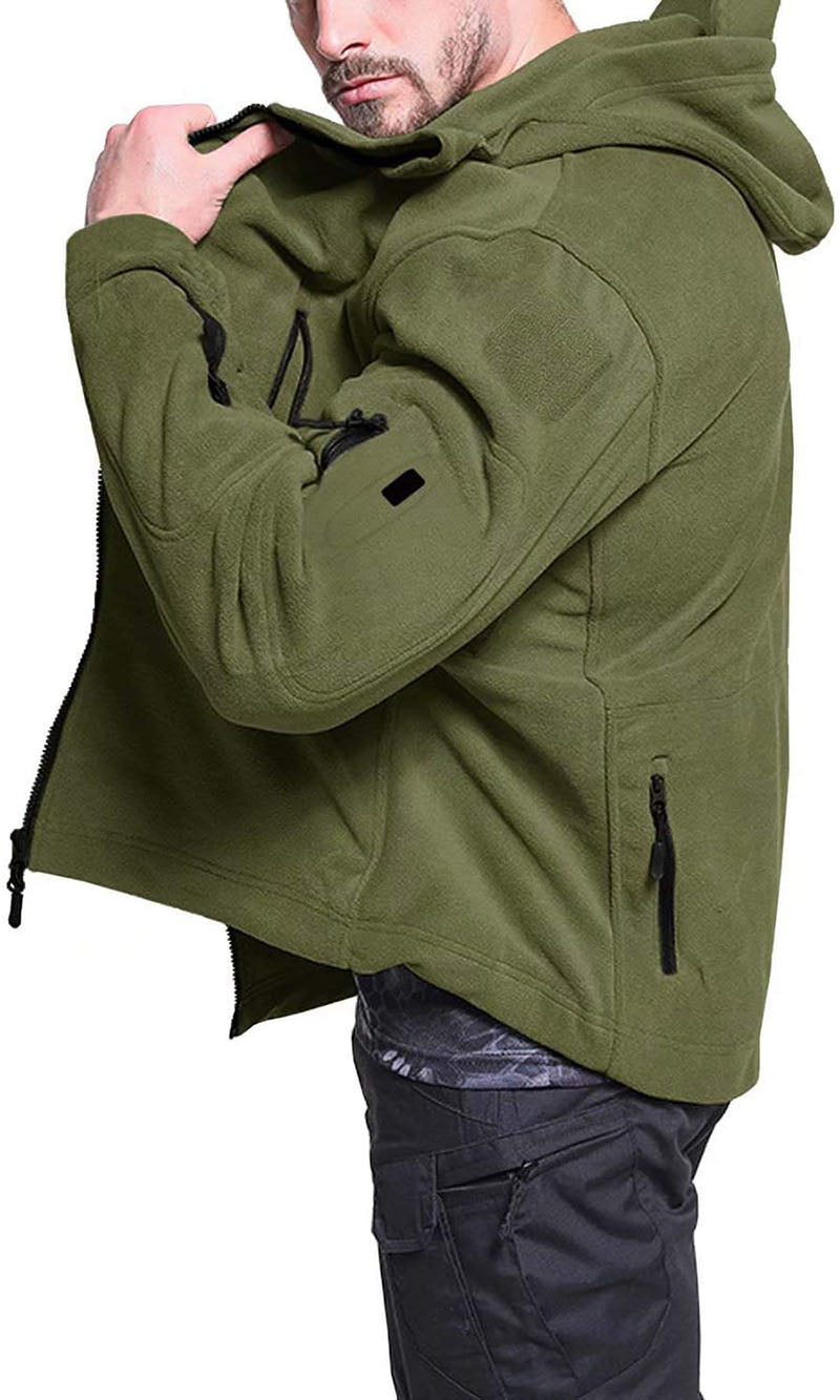 Veste Polaire Isolante à Capuche pour Homme – Randonnée et Activités Extérieures
