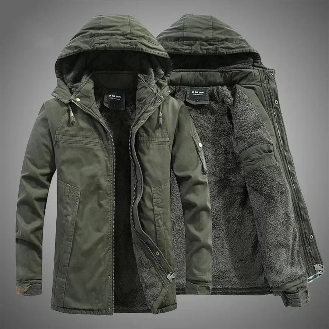 Veste Polaire Isolante pour Homme avec Capuche et Doublure Douce - Idéale pour le Froid