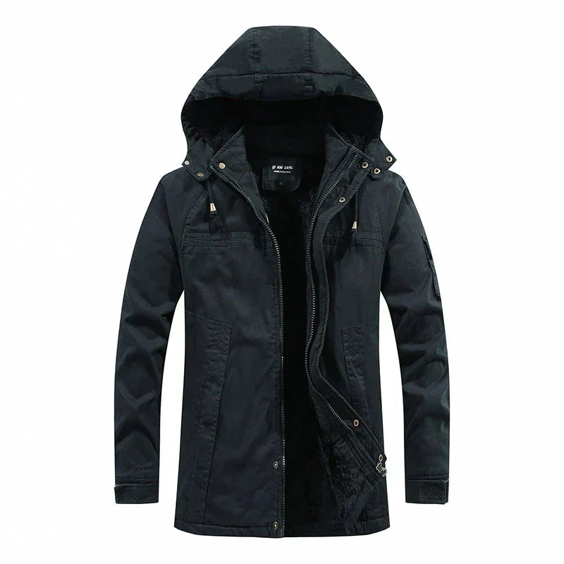 Veste Polaire Isolante pour Homme avec Capuche et Doublure Douce - Idéale pour le Froid