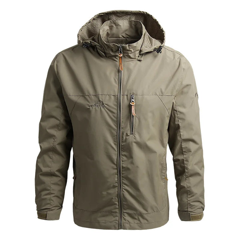 Veste Tactique Impermeable pour Hommes avec Capuche - Légère et Fonctionnelle