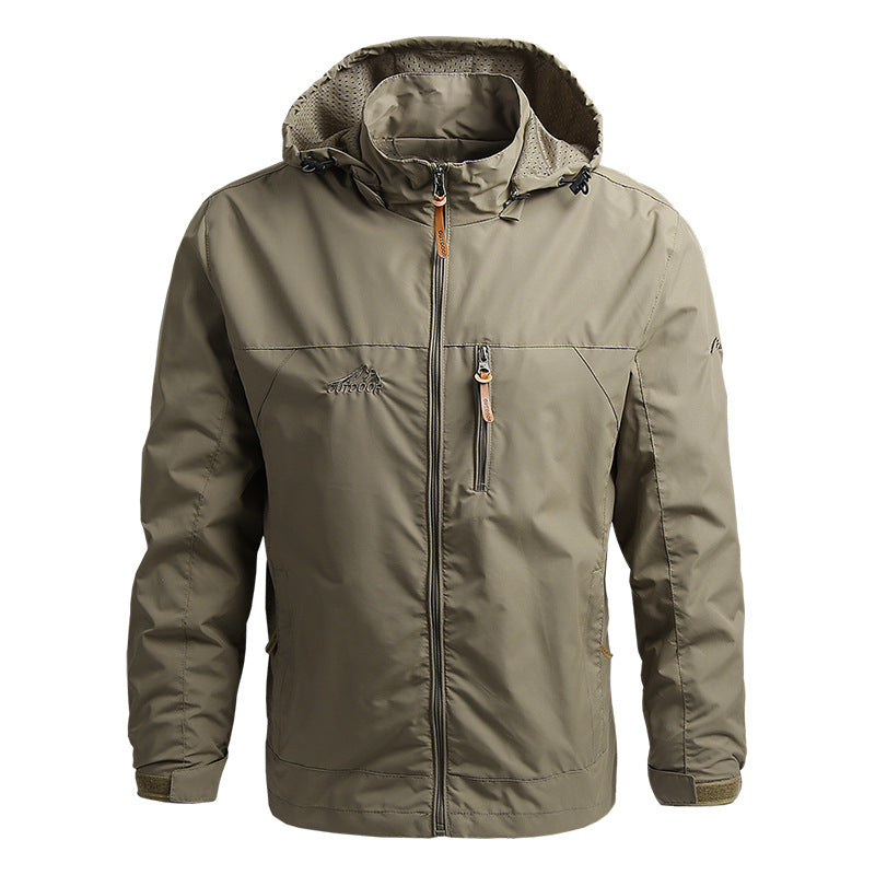 Veste Tactique Impermeable pour Hommes avec Capuche - Légère et Fonctionnelle