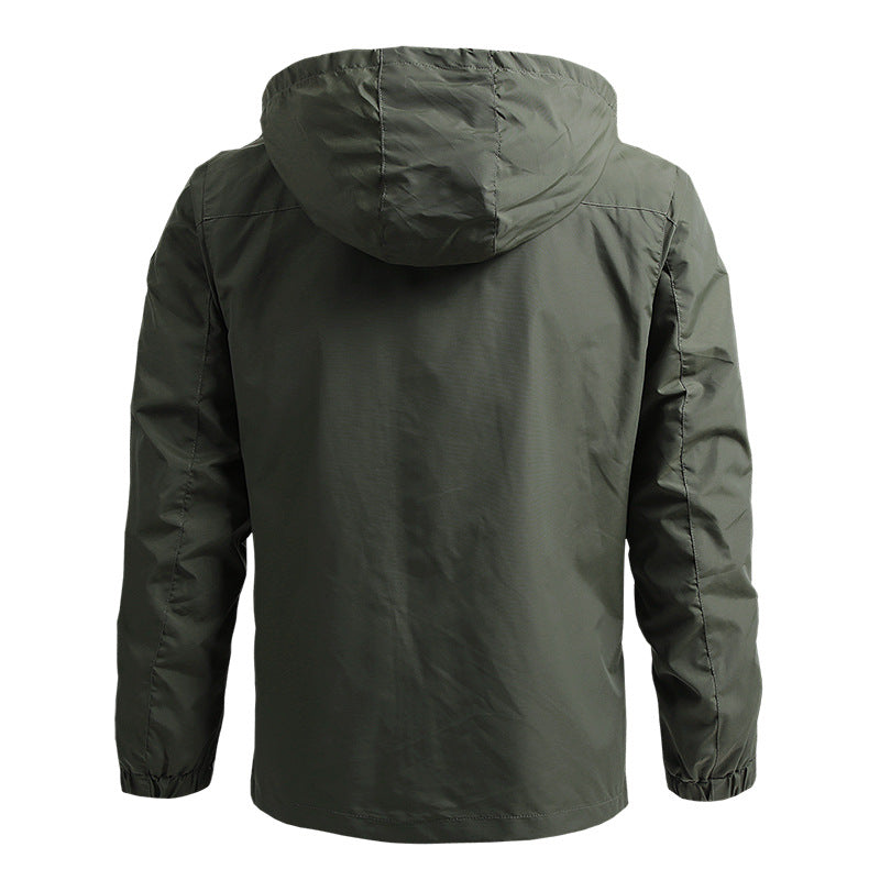 Veste Tactique Impermeable pour Hommes avec Capuche - Légère et Fonctionnelle