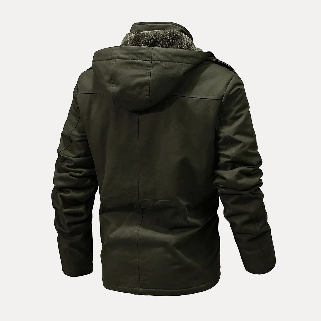 Veste Utilitaire Chaude à Capuche pour Hommes – Structured Fit and Thermal Insulation