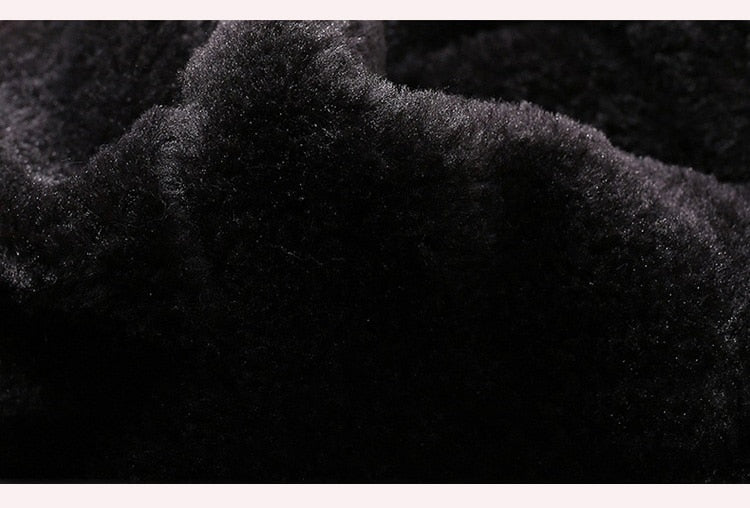 Veste d'Hiver Coupe-Vent pour Hommes avec Doublure en Fausse Fourrure et Capuche Amovible