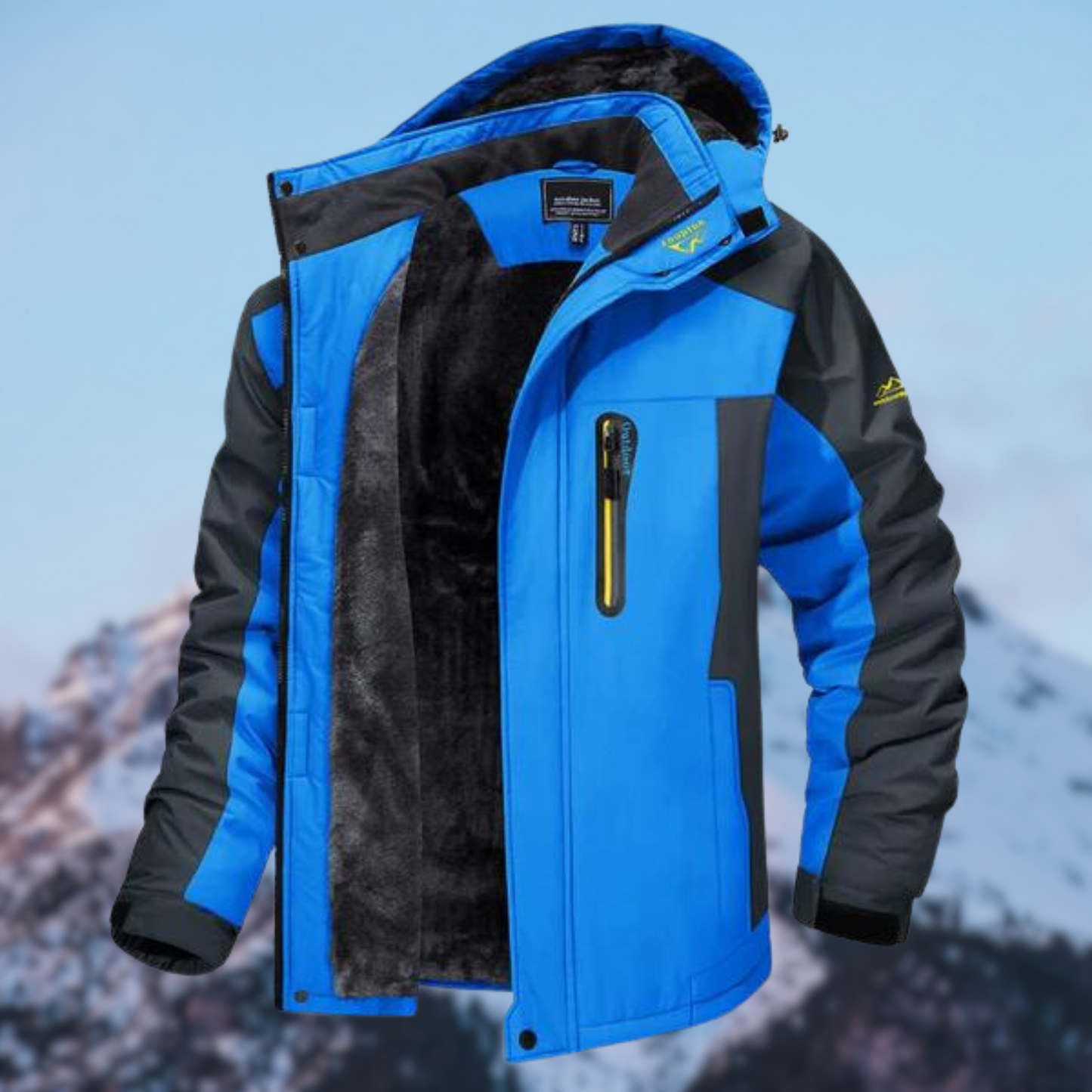 Waterproof Winter Jacket for Men with Hood and Light Insulation