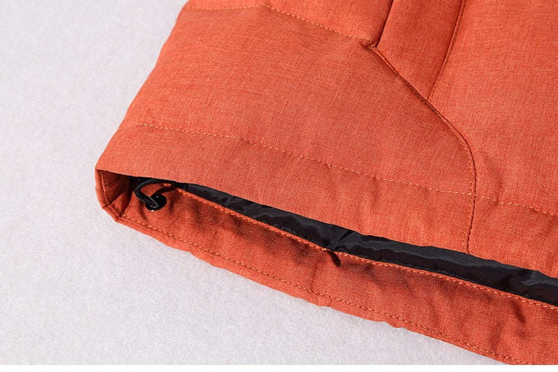 Veste d'Hiver Matelassée Coupe-Vent pour Homme avec Capuche Amovible