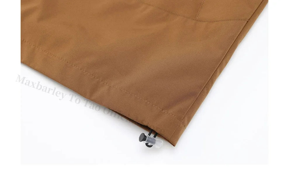 Veste de Randonnée Imperméable pour Homme avec Capuche – Polyester Oversize