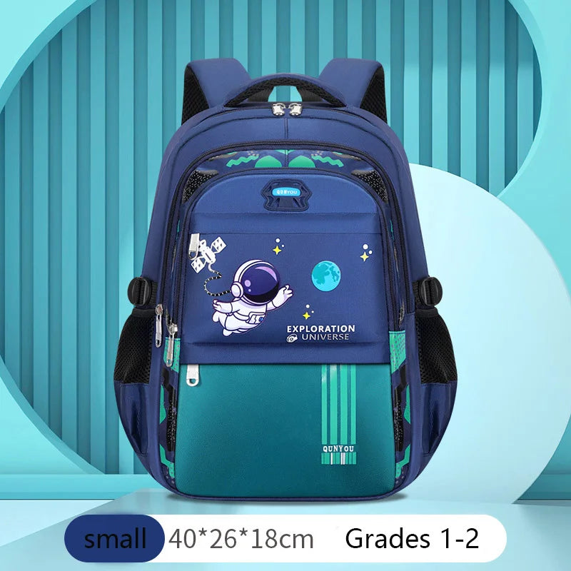 Waterproof Astronaut Kids Backpack for Boys – Primary School Book Bag