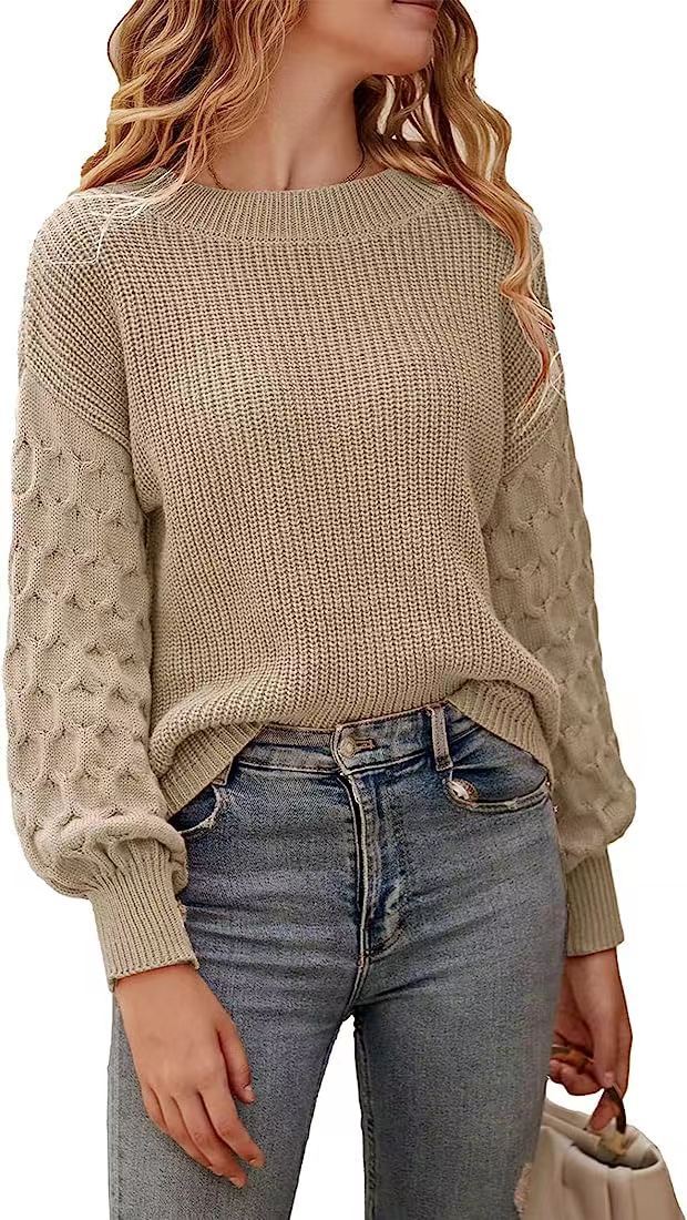 Wendy Chunky Knit Sweater | Cozy, Textured Sleeves