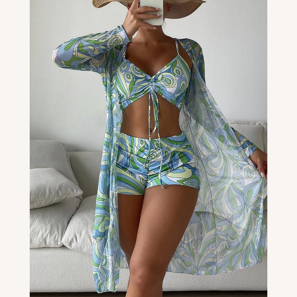 Ensemble de Maillot de Bain Femme Taille Haute avec Haut Raffiné et Bas Coordonné – Confort et Élégance