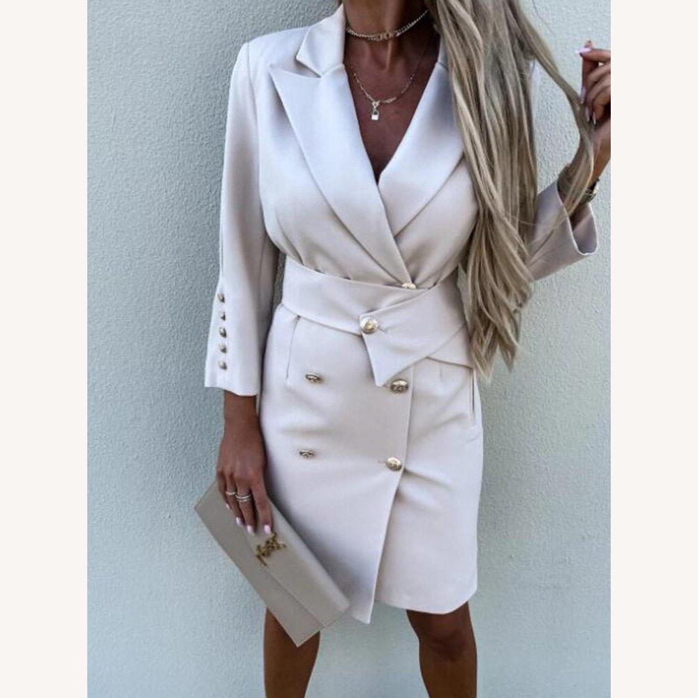 Robe Femme Blazer Élégante – Coupe Flatteuse, Design Polyvalent, Tissu Doux, Disponible en S, M, L, XL