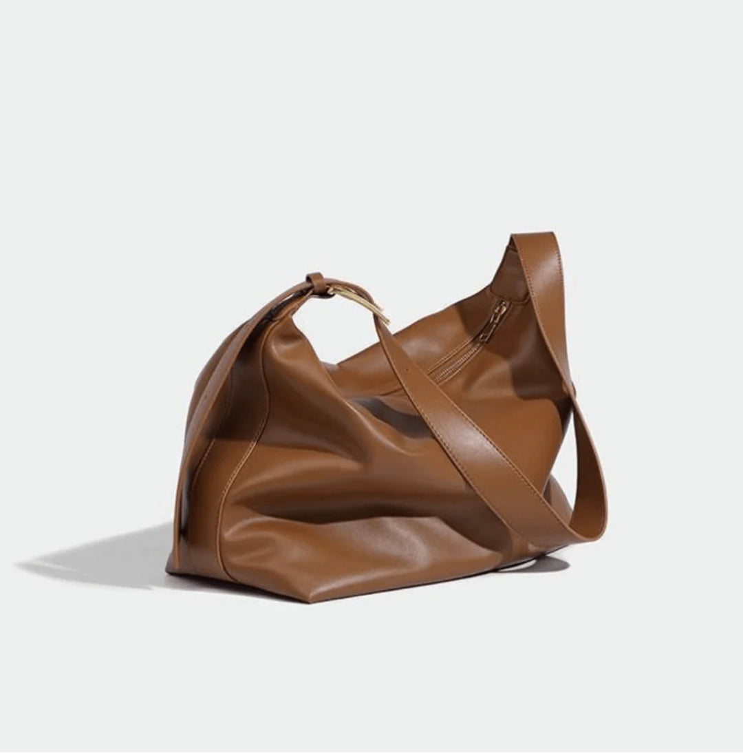 Sac Bandoulière Femme en Cuir Noir – Élégant et Pratique pour Toutes Occasions, Design Ajustable et Spacieux