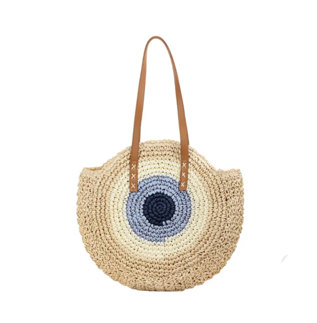 Sac à Bandoulière Femme en Paille Tressée – Élégant et Pratique pour Sorties Estivales, 30 x 2 x 43 cm