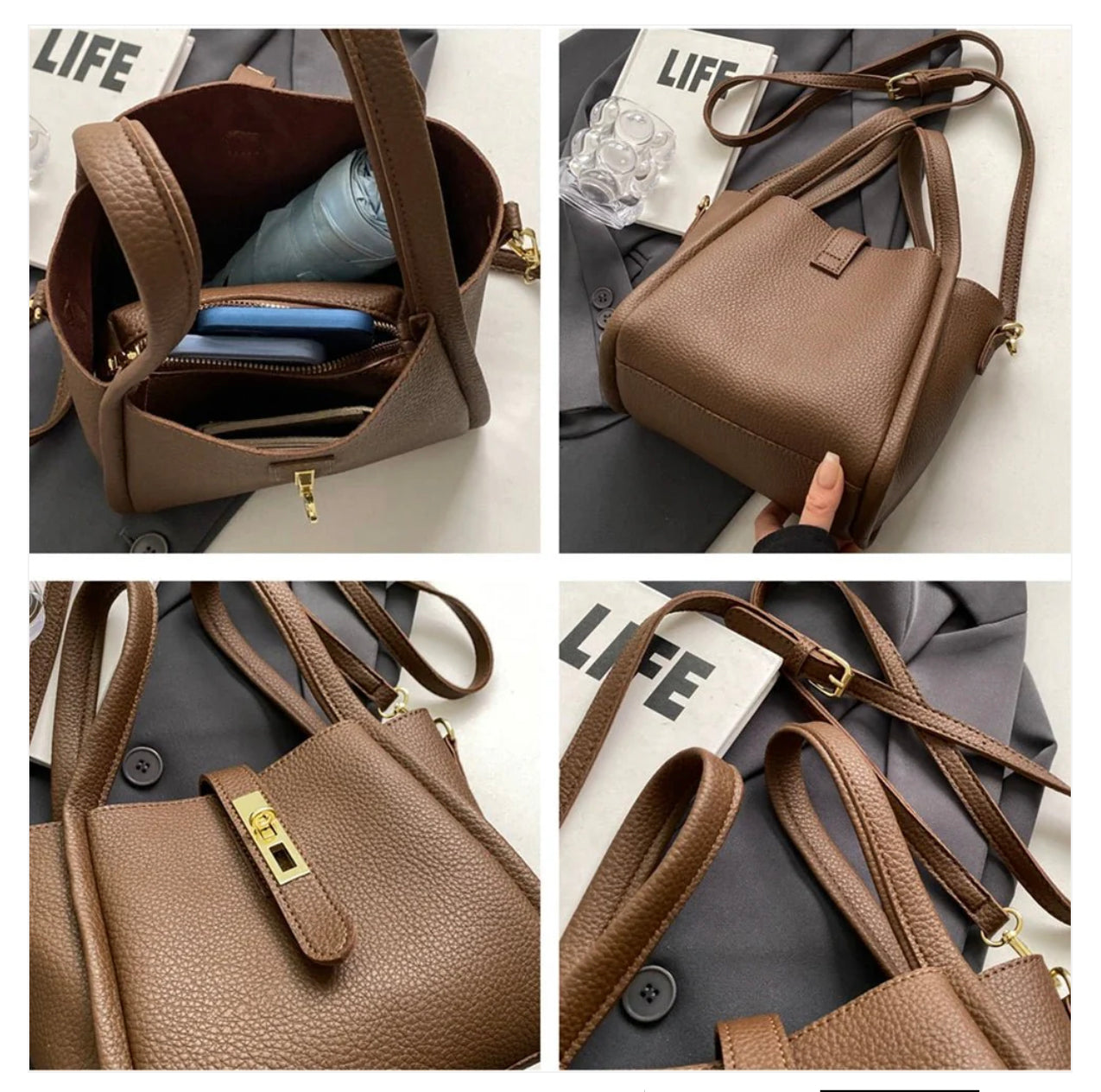 Mini Women's Crossbody Bag in Synthetic Leather – Elegant and Practical with Adjustable Strap, Ideal for Casual Outings