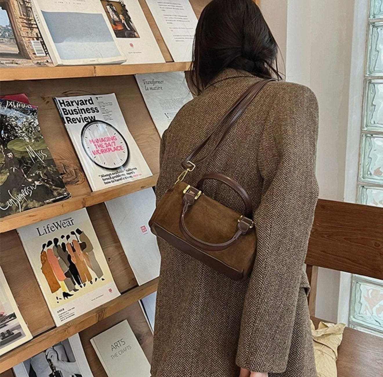 Mini Sac à Bandoulière en Cuir pour Femme – Sac Élégant et Pratique, Design Compact et Léger