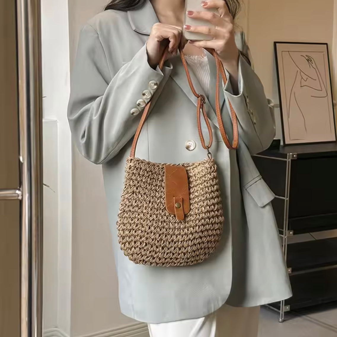 Sac à Main Élégant Femme avec Compartiments Pratiques en Cuir Synthétique – Sac Bandoulière Sophistiqué Noir, Beige, Rouge