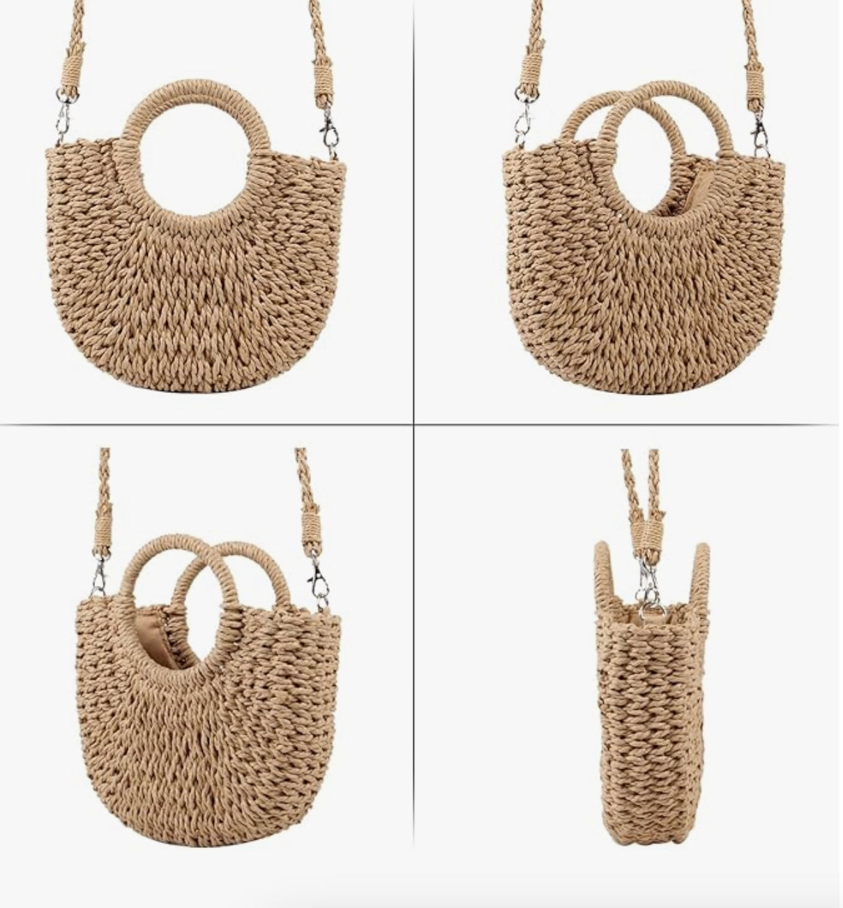 Panier en Osier Tressé pour Rangement – Éléments Naturels, Pratique et Élégant, Disponible en Plusieurs Tailles
