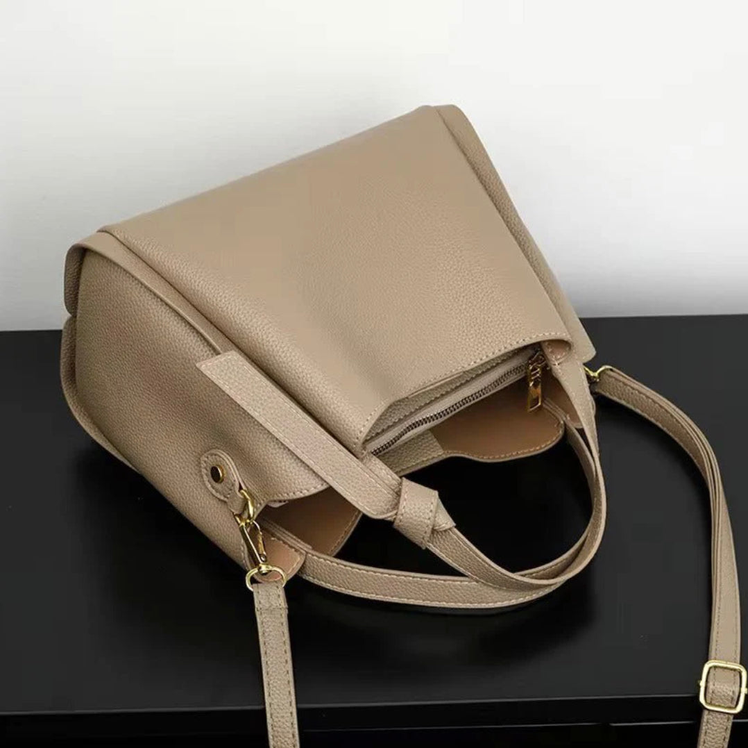 Sac Bandoulière Femme Sophie en Cuir Synthétique - Élégant, Pratique, Bandoulière Ajustable, Intérieur Spacieux - Noir