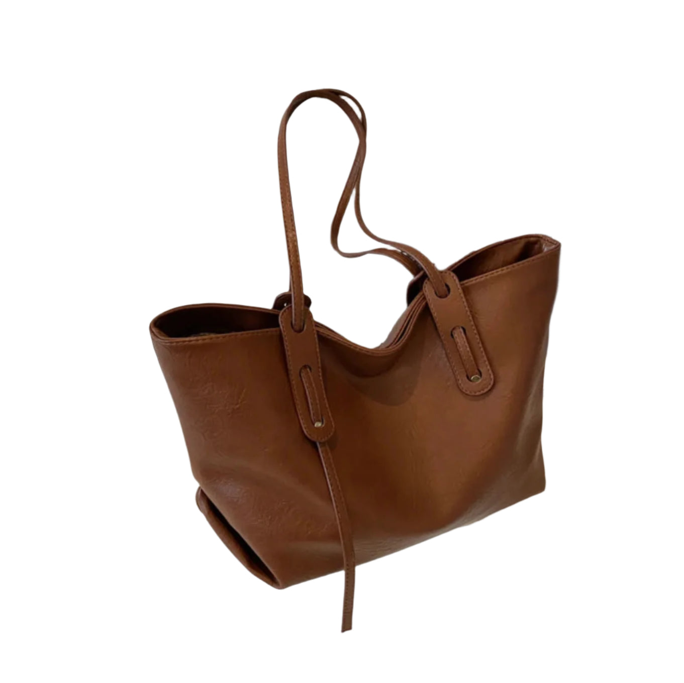 Sac à main femme en cuir noir avec bandoulière ajustable – Élégant et spacieux, modèle Solène