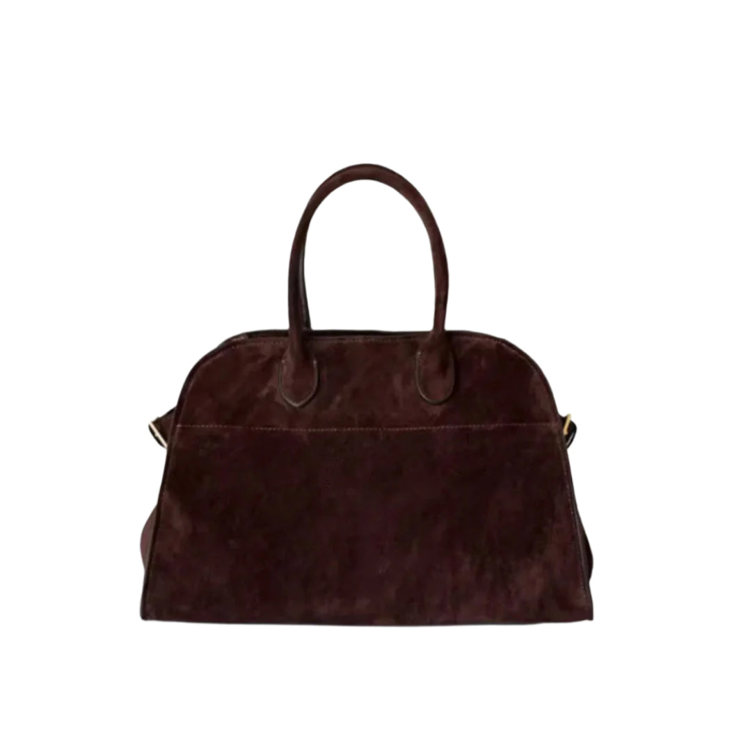 Sac à Main Femme en Cuir Suédé Végétalien – Sac Bandoulière Élégant et Pratique pour Usage Quotidien, Dimensions 38x28x23 cm