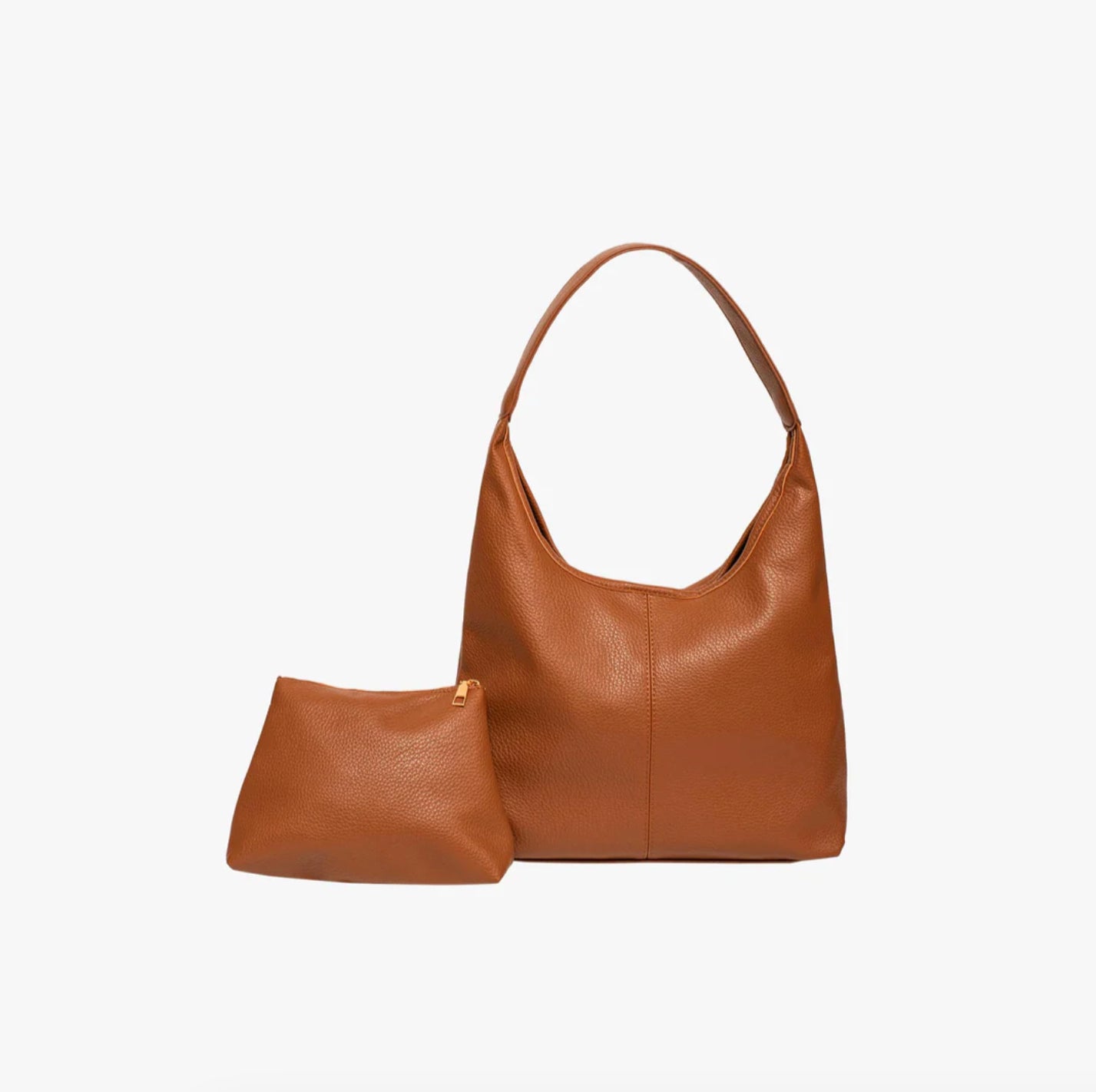 Sac à Main Hobo en Cuir Végan pour Femme avec Pochette Intérieure – Spacieux et Pratique, Idéal pour Quotidien