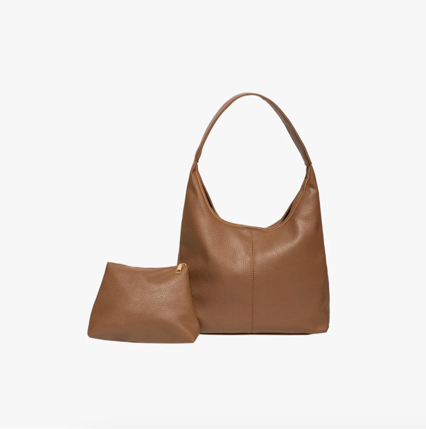 Sac à Main Hobo en Cuir Végan pour Femme avec Pochette Intérieure – Spacieux et Pratique, Idéal pour Quotidien