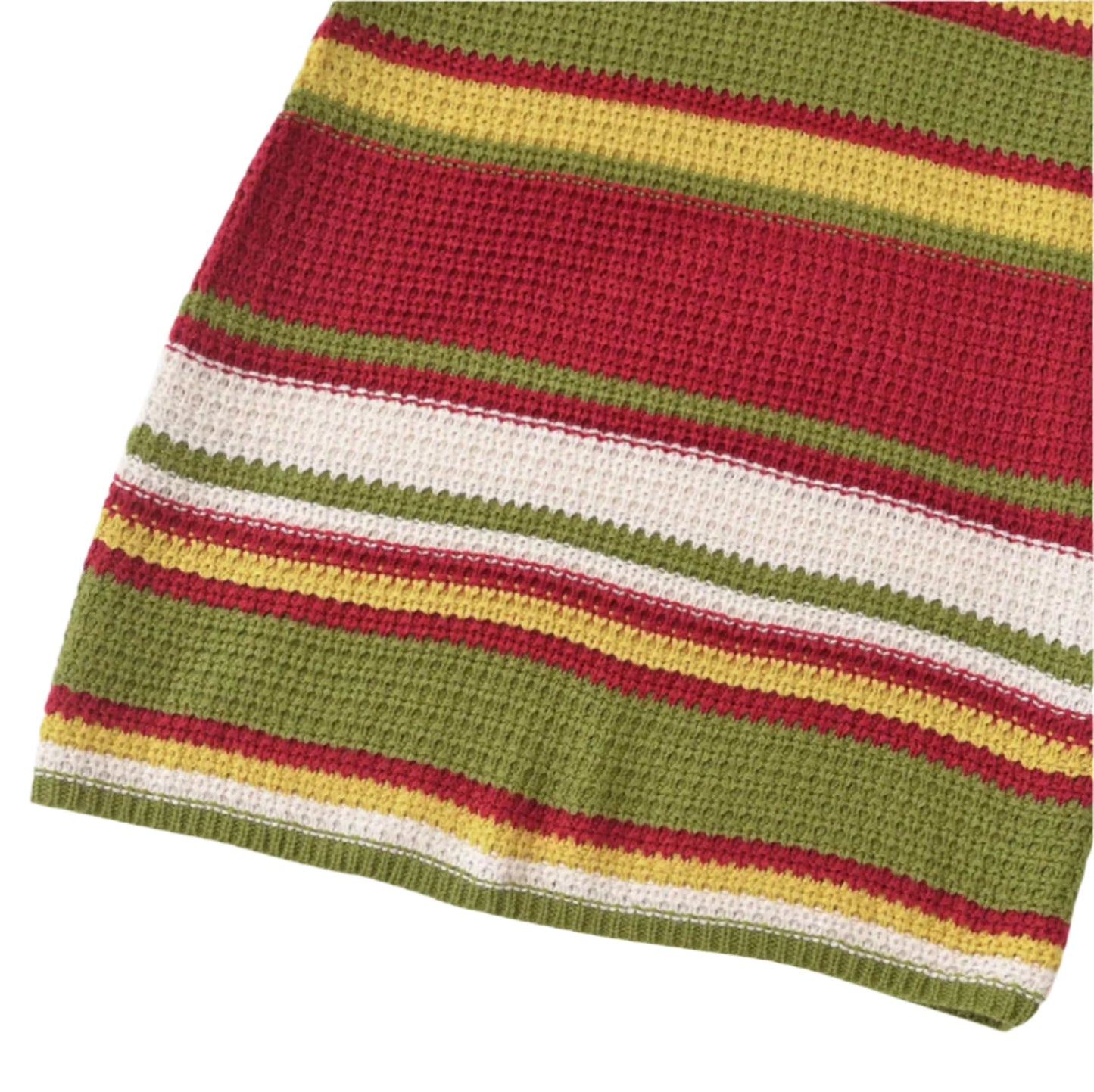 Women's Striped Mini Knit Dress - Retro 70s Style with V-Neckline, Flattering Cut, and Soft Fabric