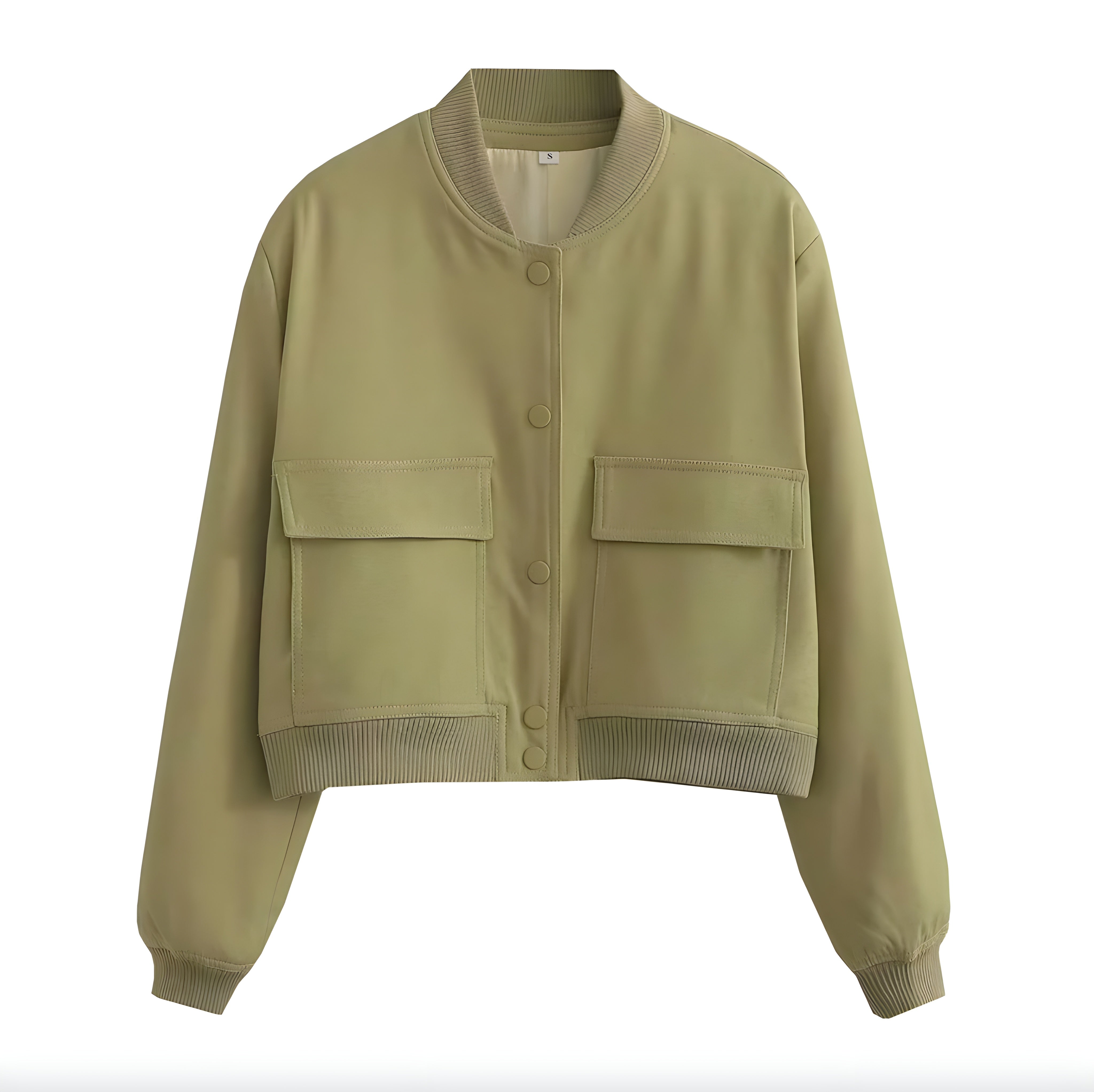 Blouson Homme Court Blanc Taille M Mélange Coton-Polyester Style Urbain