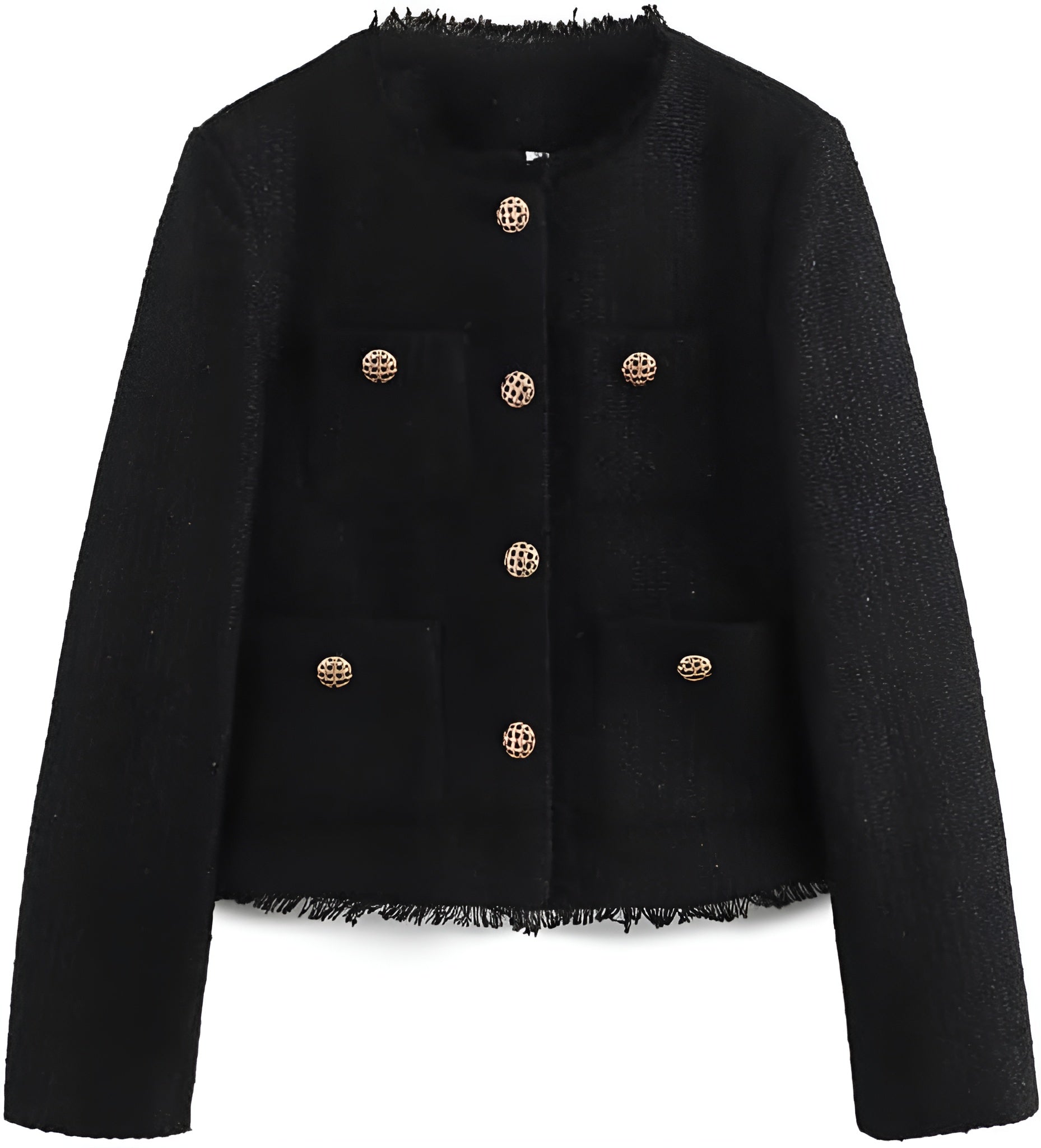 Blazer Femme Chic avec Boutons Dorés