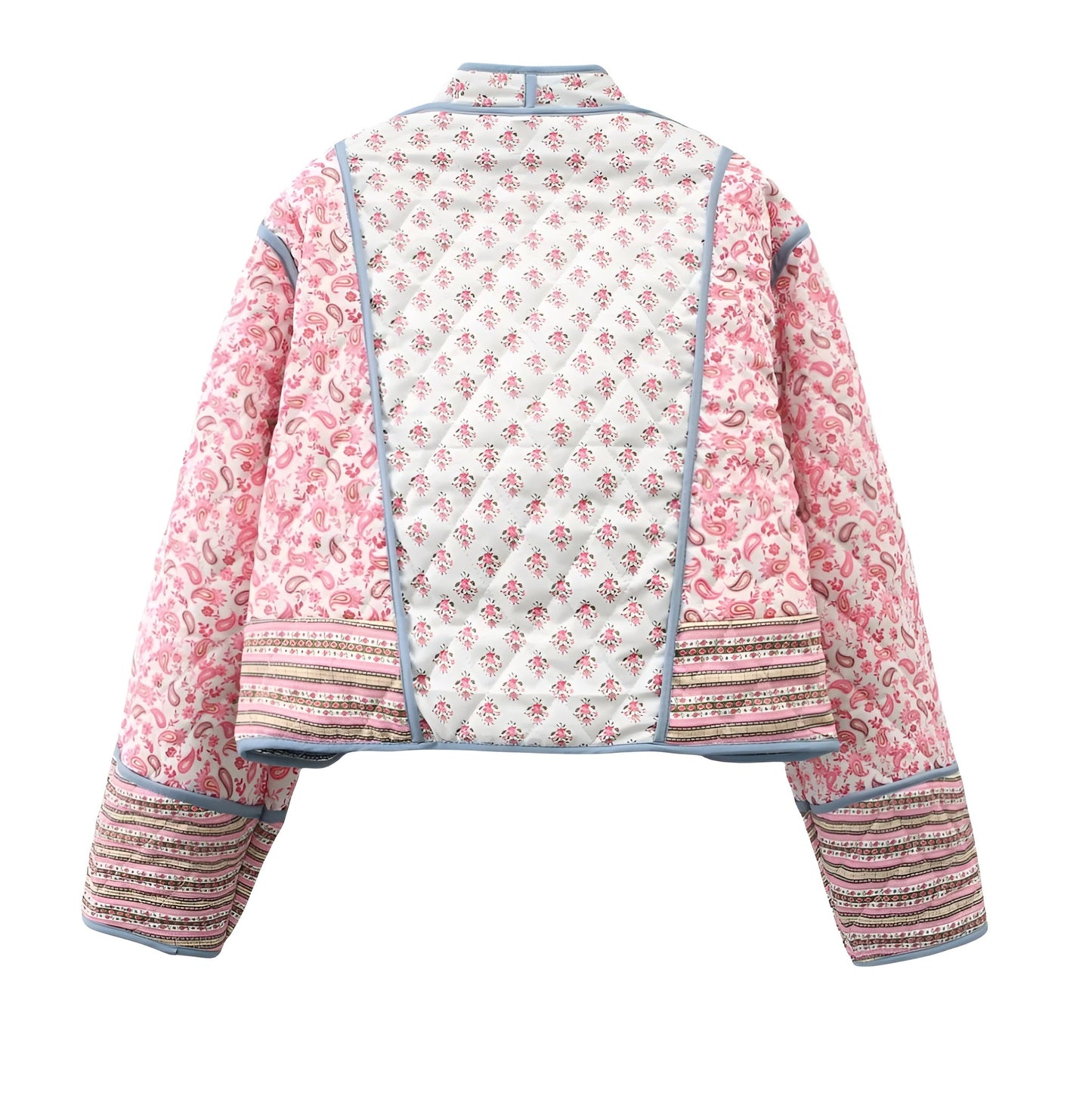 Women's Reversible Jacket Blue/Pink Size M Quilted Polyester