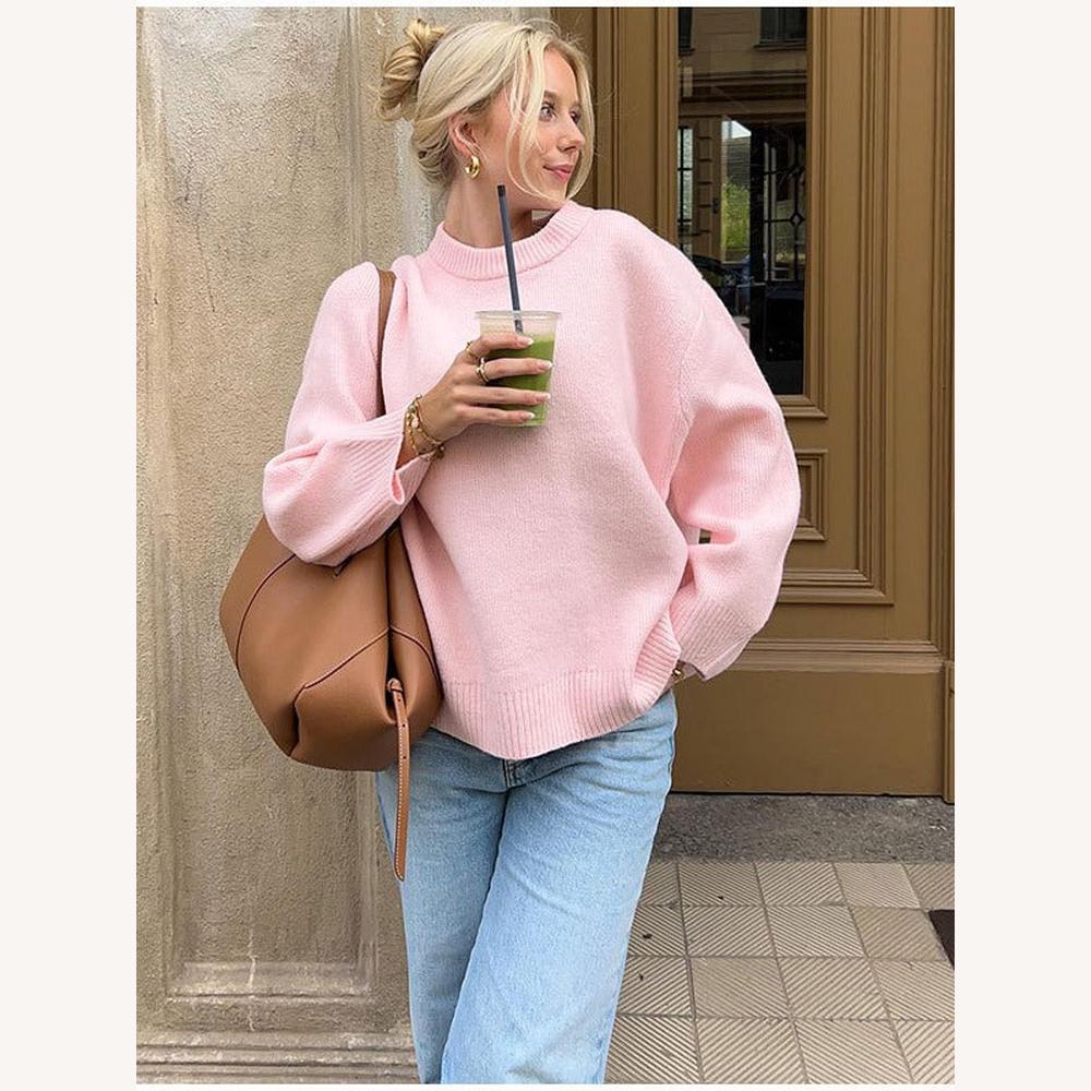 Pull Femme Oversize en Maille Douce – Confort Élégant, Coupe Ample, Idéal pour Superpositions Casual