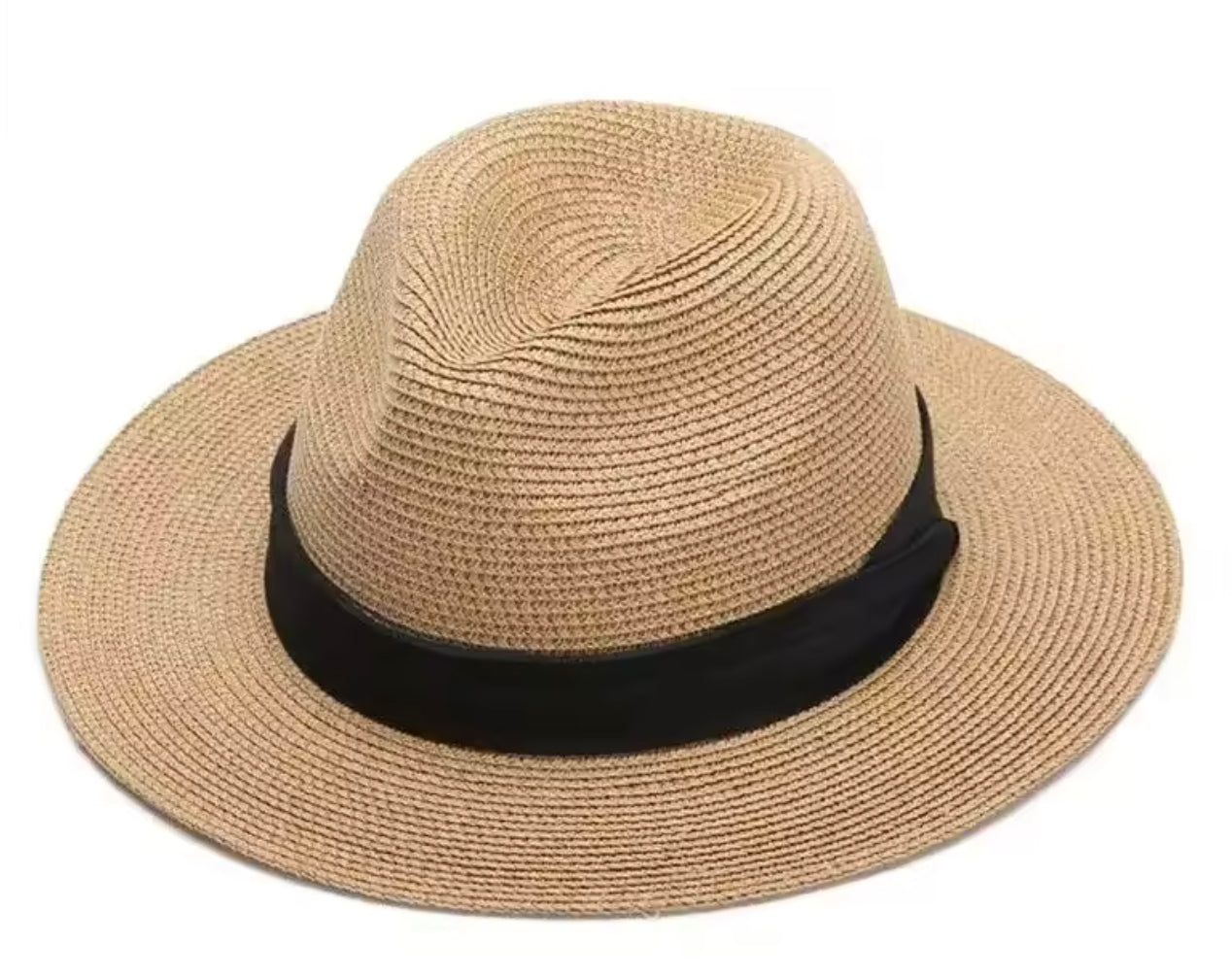 Chapeau Panama en Paille Ajustable pour Homme et Femme – Élégant Accessoire d'Été avec Protection Solaire