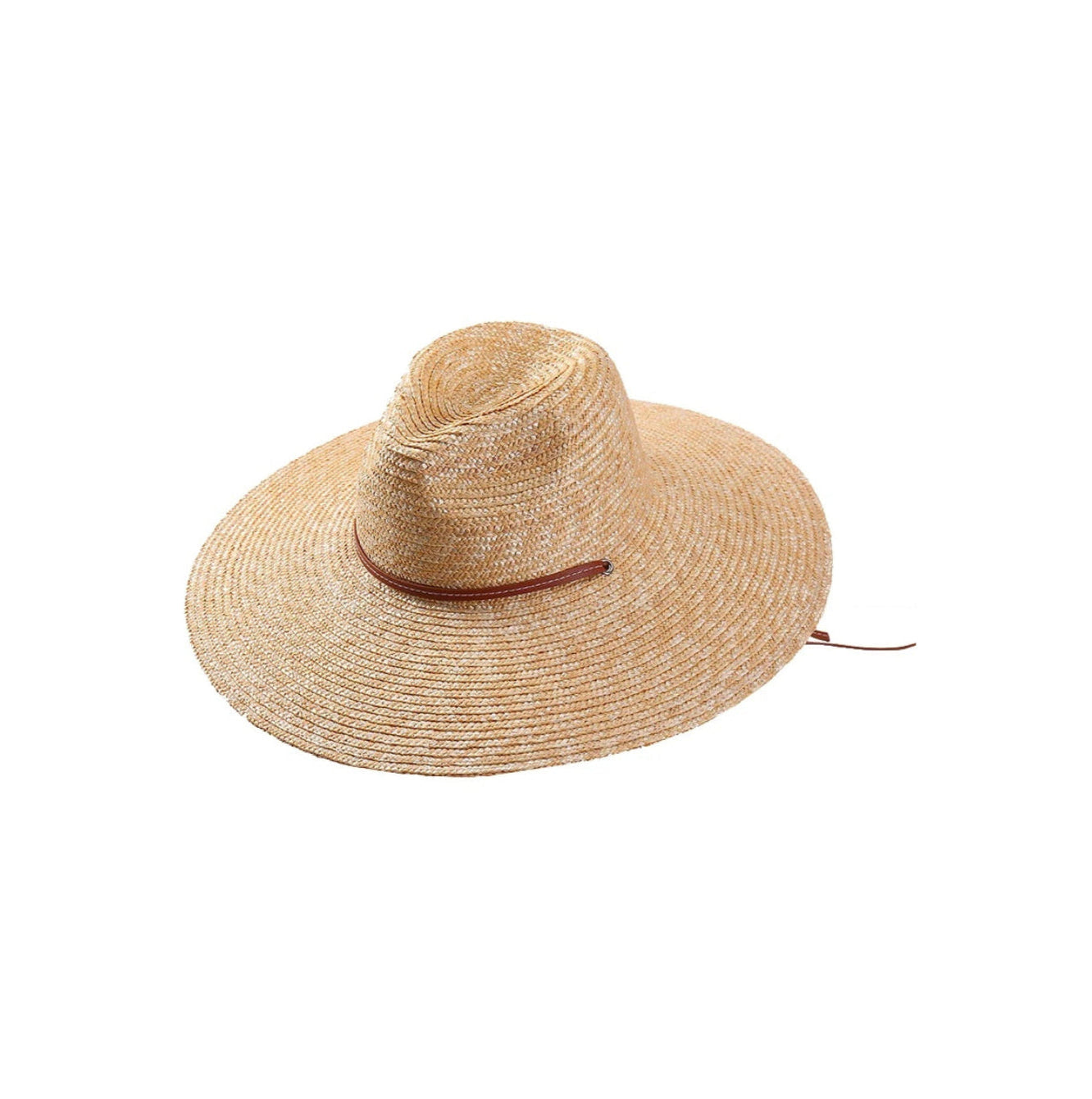 Women's Lightweight Straw Hat with Sun Protection - Elegant Summer Accessory Adjustable 56-58 cm