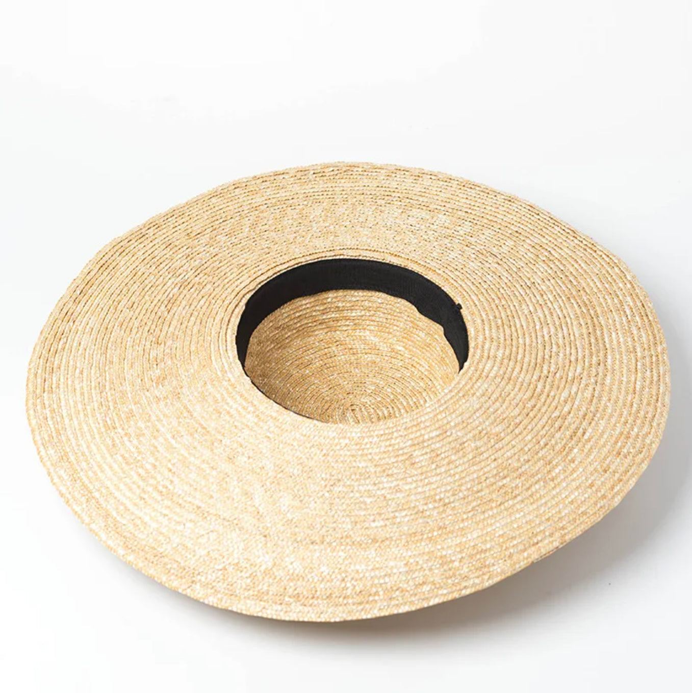 Chapeau de Paille Femme Ajustable – Élégance Estivale avec Protection Solaire, Tour de Tête 54-59 cm