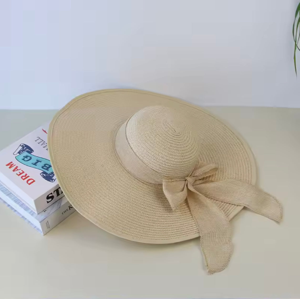 Chapeau de Paille Ajustable Femme avec Protection Solaire – Accessoire Estival Élégant 10 cm Bords