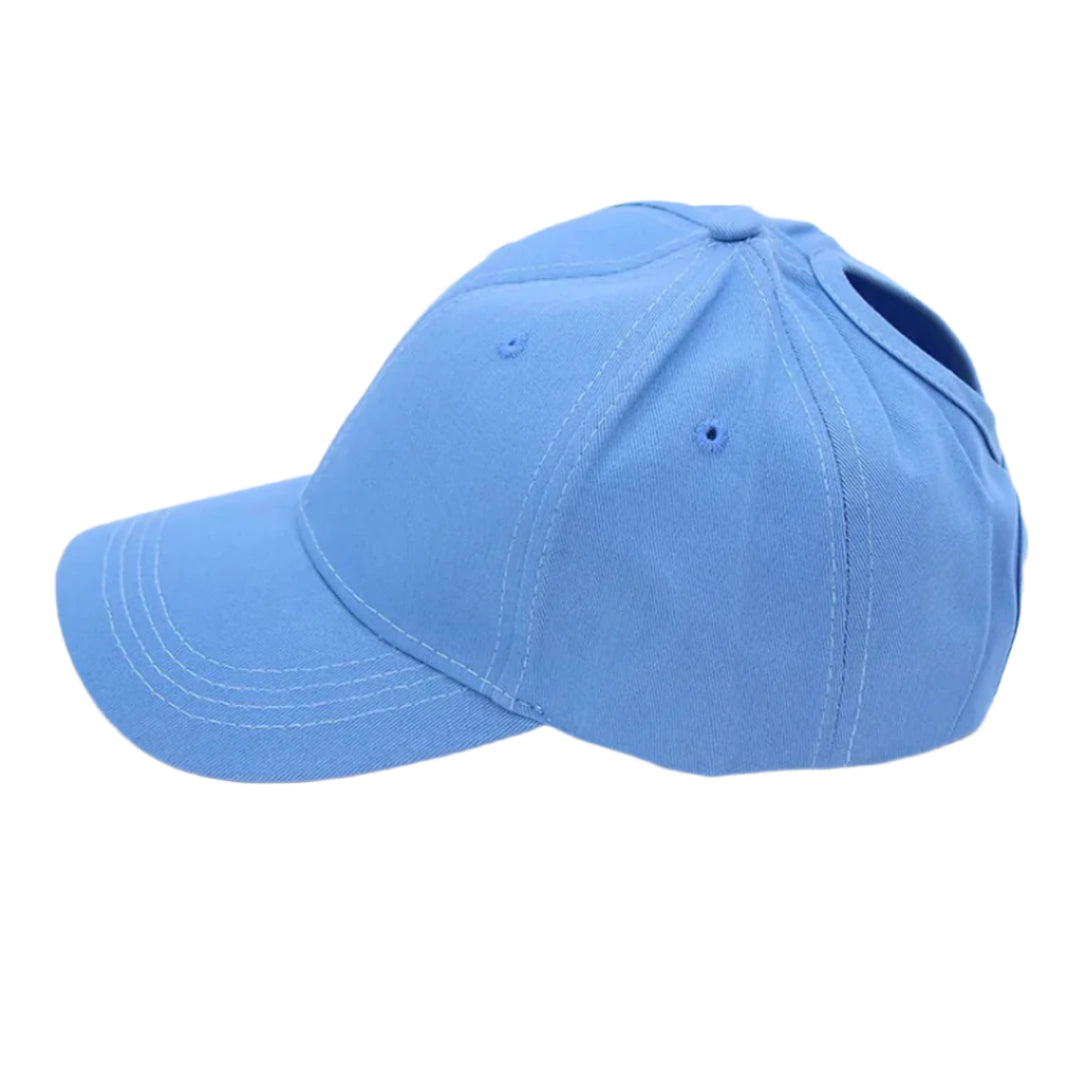 Casquette Femme Ponytail Élégante avec Ouverture Arrière – Confortable et Pratique pour Cheveux Attachés